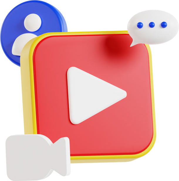 3D Video Play Icon